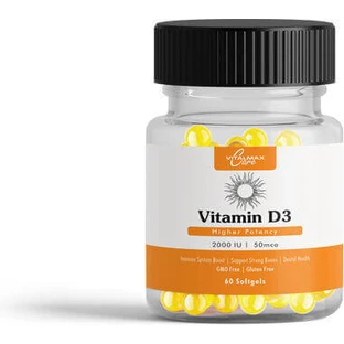 Vitalmaxx Витамин D3 для поддержки иммунитета и здоровья яиц 2000iu 60 софтгелей