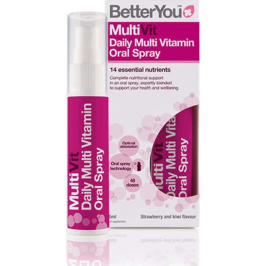 Мультивітамінний комплекс BetterYou Multi Vit Мультивітамінний комплекс для підвищення енергії та імунітету 25мл: ціни та характеристики