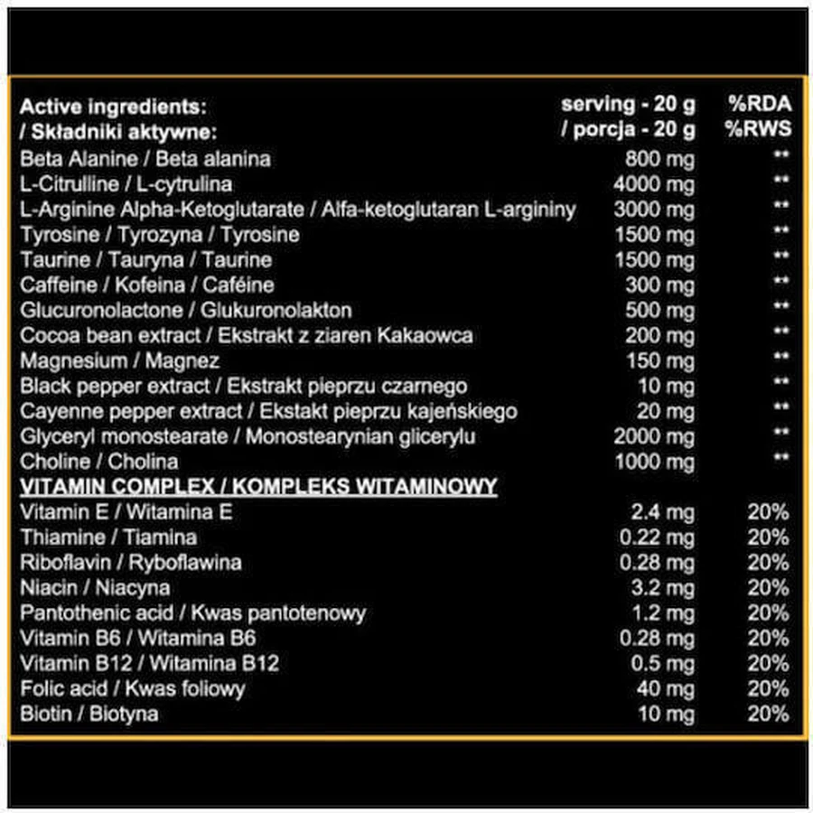 RealPharm Behemoth Behemoth Pre-Workout 500gr Orange: цены и характеристики
