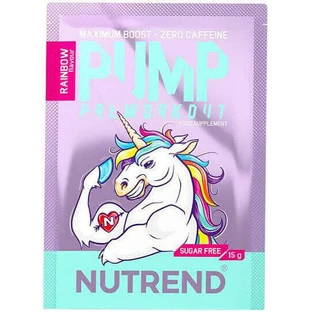 Nutrend Pump Pre Workout Supplement 15gr Rainbow
