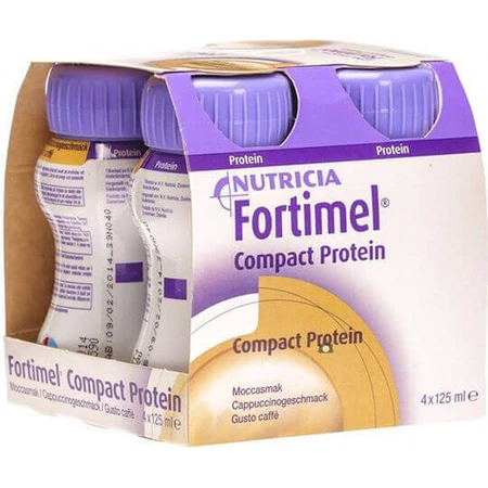 Спеціальна харчова добавка Nutricia Fortimel Compact 4 x 31 мл Мокко: ціни та характеристики
