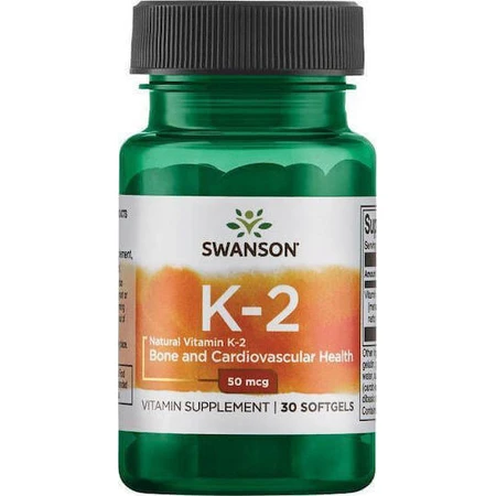 Swanson K-2 Витамин для здоровья птиц 50 мкг 30 мягких таблеток: цены и характеристики