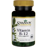 Swanson Vitamin B12 Вітамін для здоров'я нервової системи 500мкг 100 капс.