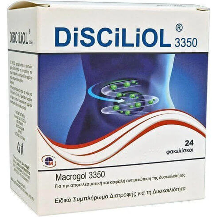 Спеціальна харчова добавка Medichrom Disciliol 24 пакетика: ціни та характеристики