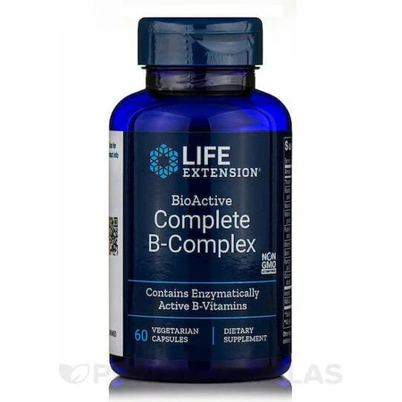 Life Extension BioActive BioActive Complete B-Complex Vitamin for Energy, Immune & Nervous System Strengthening 60 veget capsules: цены и характеристики
