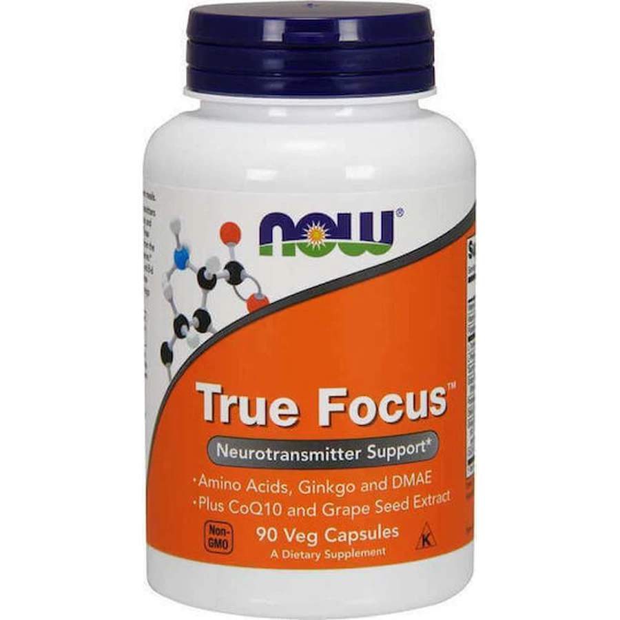 Now Foods True Focus Memory Supplement 90 растительных капсул с грейпфрутом: цены и характеристики
