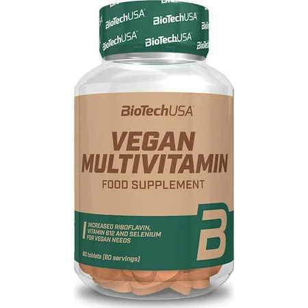 Biotech USA Vegan Веганские мультивитамины Мультивитамины для энергии, укрепления иммунной системы и здоровья птиц 60 таблеток: цены и характеристики