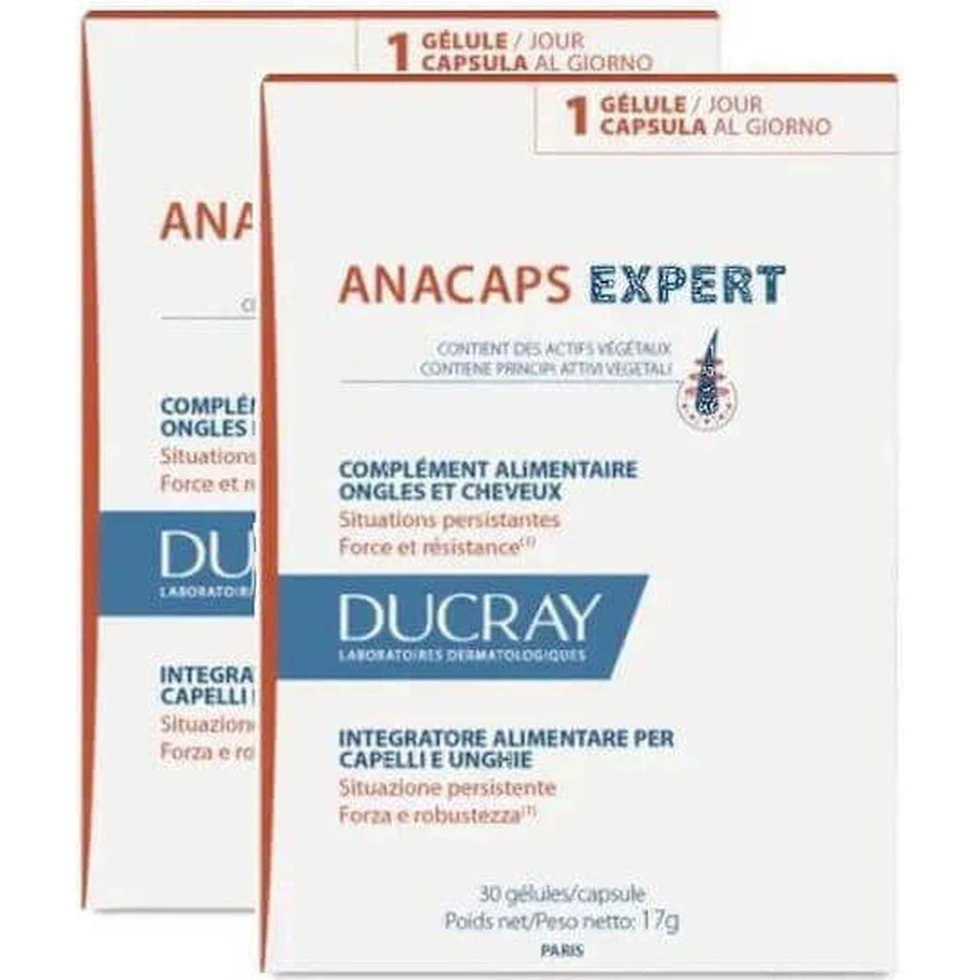 Ducray Anacaps Expert Special Food Supplement 2 x 15 капсул: цены и характеристики