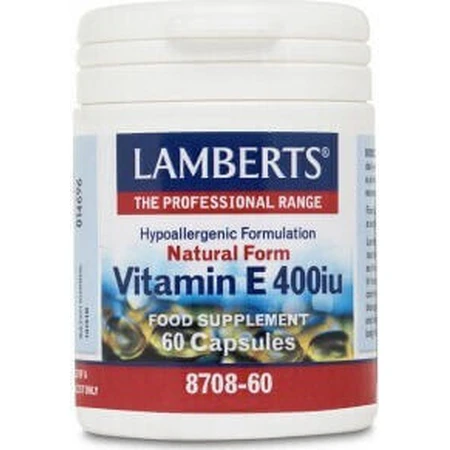 Lamberts Vitamin E Вітамін для шкіри та антиоксидантної дії 400iu 60 капс.: ціни та характеристики