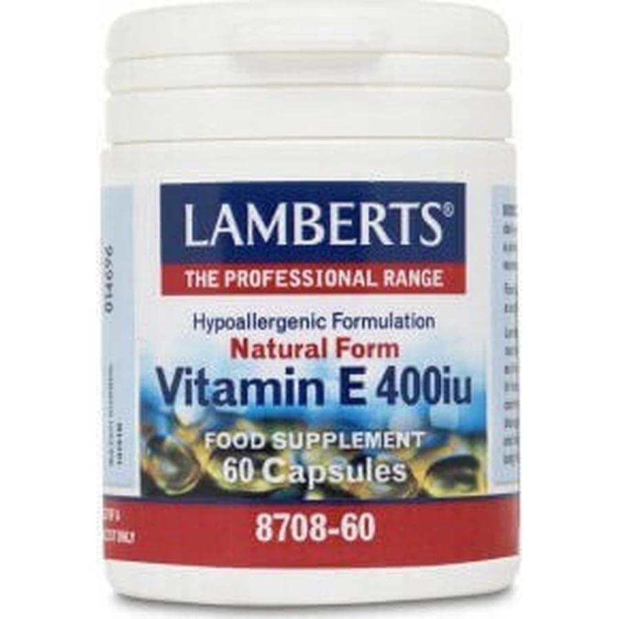 Lamberts Vitamin E Вітамін для шкіри та антиоксидантної дії 400iu 60 капс.: ціни та характеристики