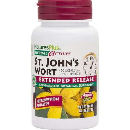 Nature's Plus Herbal Actives St. John's Wort Extended Release 450mg 60 файлов: цены и характеристики