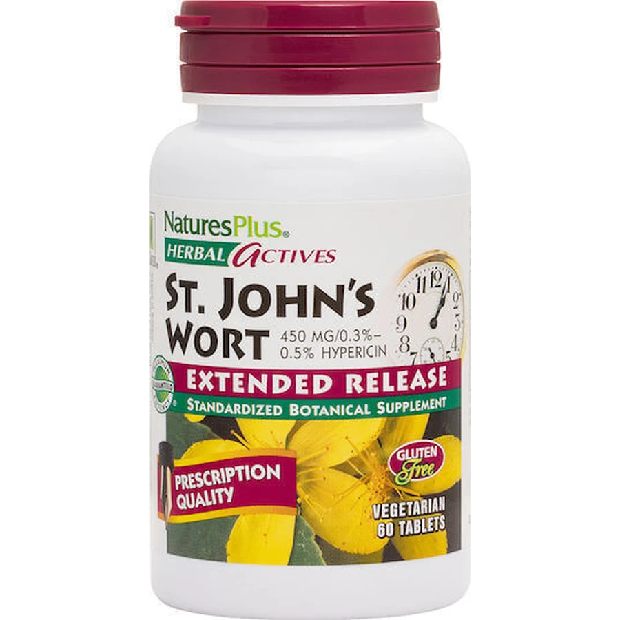 Nature's Plus Herbal Actives St. John's Wort Extended Release 450mg 60 файлов: цены и характеристики