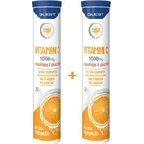 Quest Vitamin C With Rosehips & Rutin Витамин для укрепления иммунитета, кожи и антиоксидантного действия 1000 мг Апельсин 40 таблеток eff