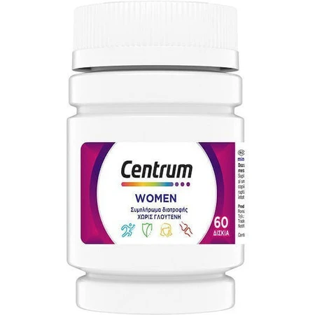 Полівітамінний комплекс Centrum Women для жіночої енергії та зміцнення імунітету 60 таблеток: ціни та характеристики