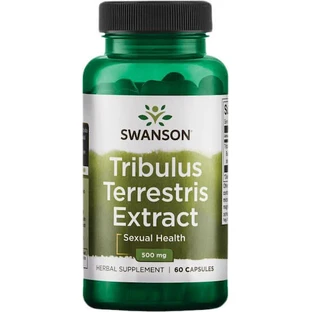 Swanson Tribulus Terrestris Extract 500mg Libido & Testosterone Boosting Supplement 60 caps