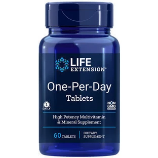 Life Extension One-Per-Day Energy Multivitamin 60 Tablets