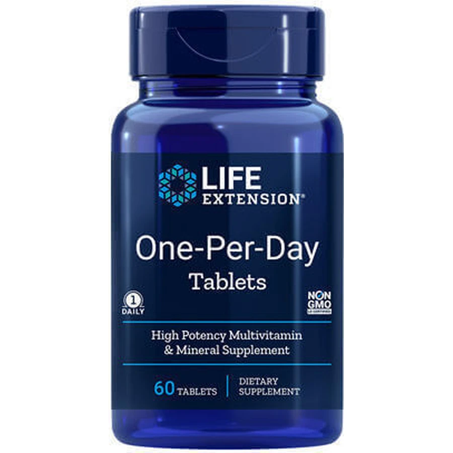 Life Extension One-Per-Day Energy Multivitamin 60 Tablets: цены и характеристики