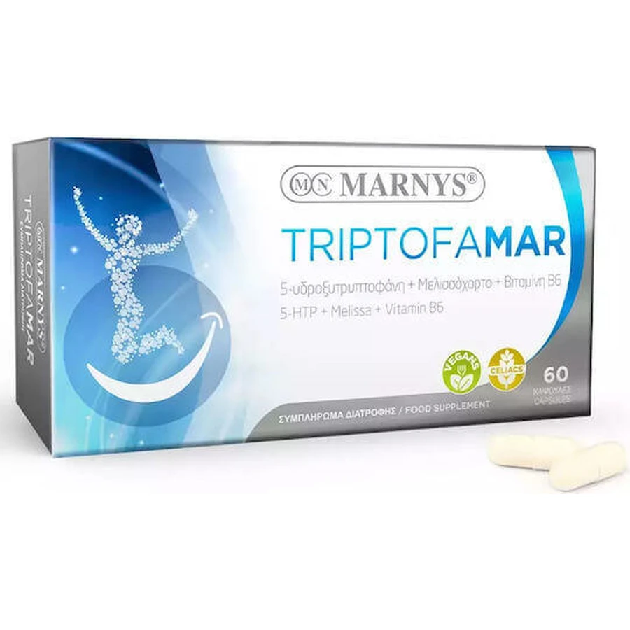 Marnys Triptofamar Вітамін для здоров'я нервової системи 300 мг 60 капс.: ціни та характеристики