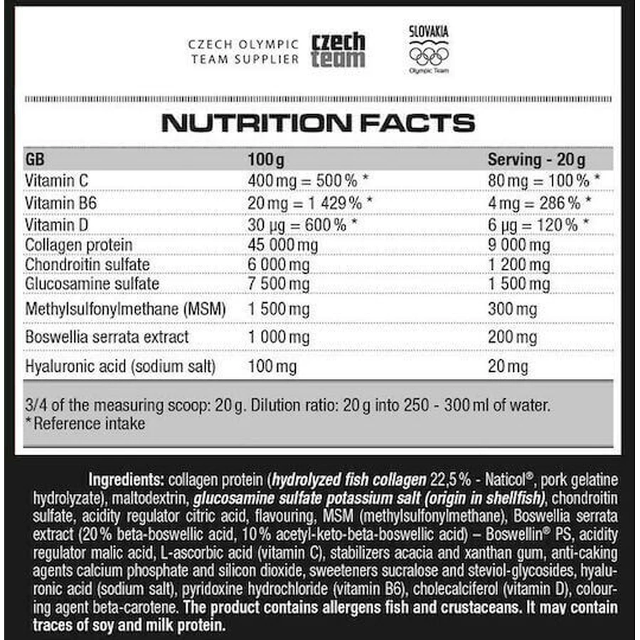 Nutrend Flexit Flexit Gold Drink Joint & Bone Health Supplement 400gr 20 порций Апельсиновая груша: цены и характеристики