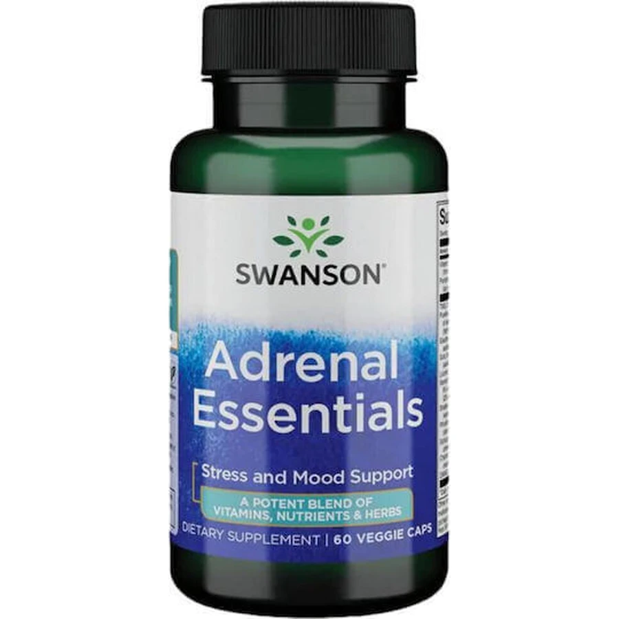 Swanson Adrenal Essentials Anxiety Supplement 60 растительных капсул: цены и характеристики