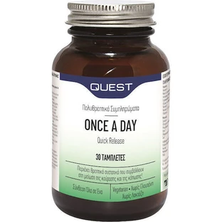 Quest Multi-nutrients Once A Day Quick Release Multivitamin for Immune System Support 30 Tablets