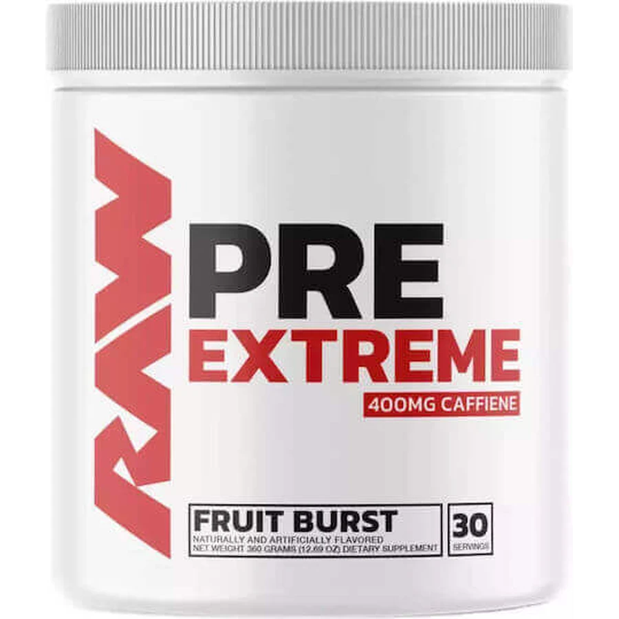 Raw PRE Extreme Предтреніровочна добавка 360гр Фруктовий вибух: ціни та характеристики