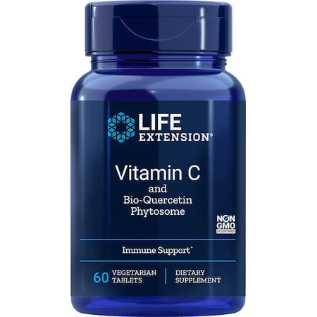 Life Extension Vitamin C & Bio-Quercetin Phytosome Фитосома витамина для укрепления иммунной системы, кожи и антиоксидантного действия 1000 мг 60 растительных капсул: цены и характеристики