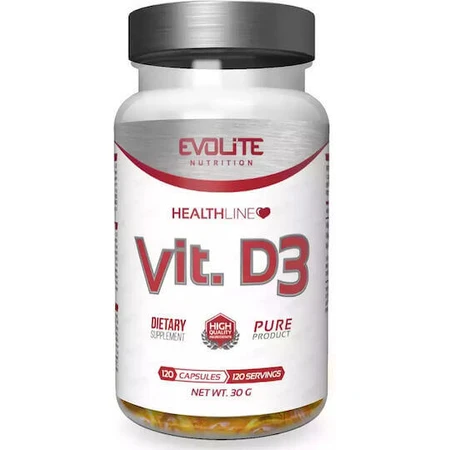 Evolite Vit D3 Вітамін для підтримки імунітету та здоров'я яєць 2000iu 120 м'яких гелів: ціни та характеристики