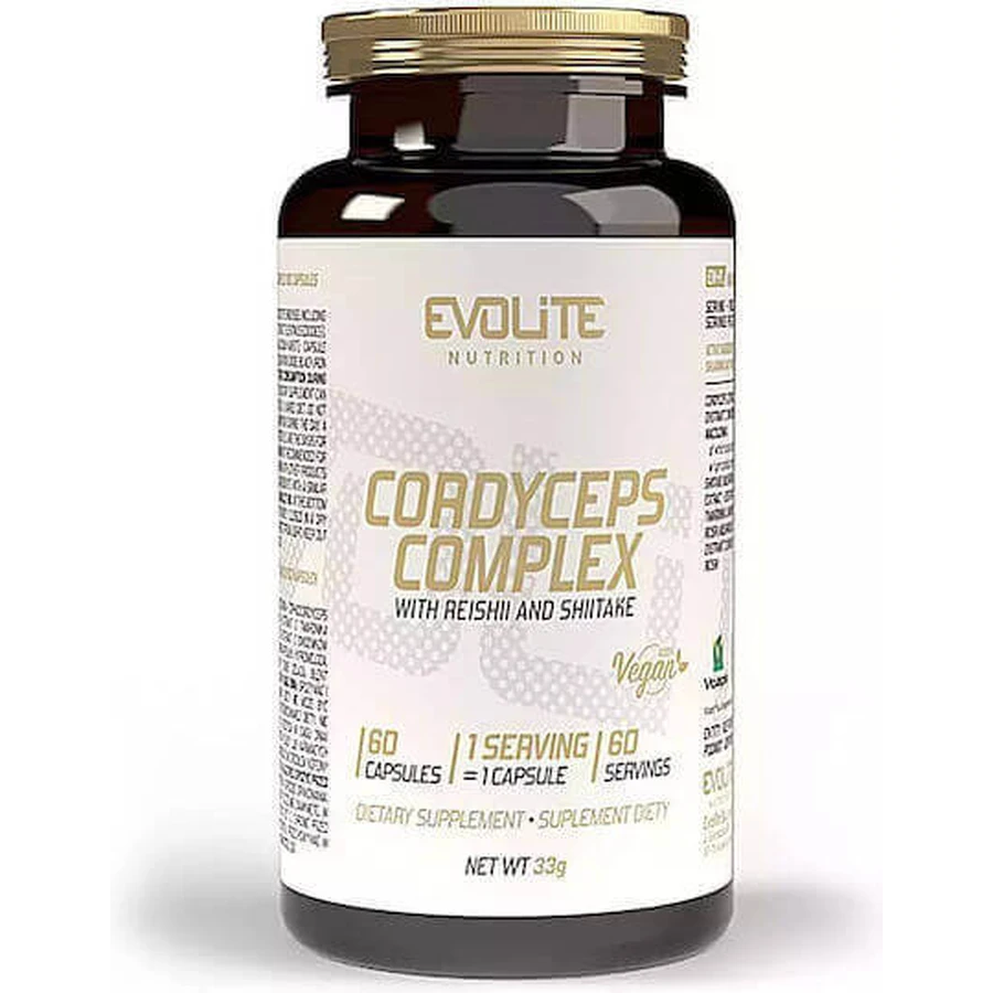 Витаминный комплекс Evolite Cordyceps для поддержки иммунитета и здоровья птиц '''' 60 растительных капсул: цены и характеристики