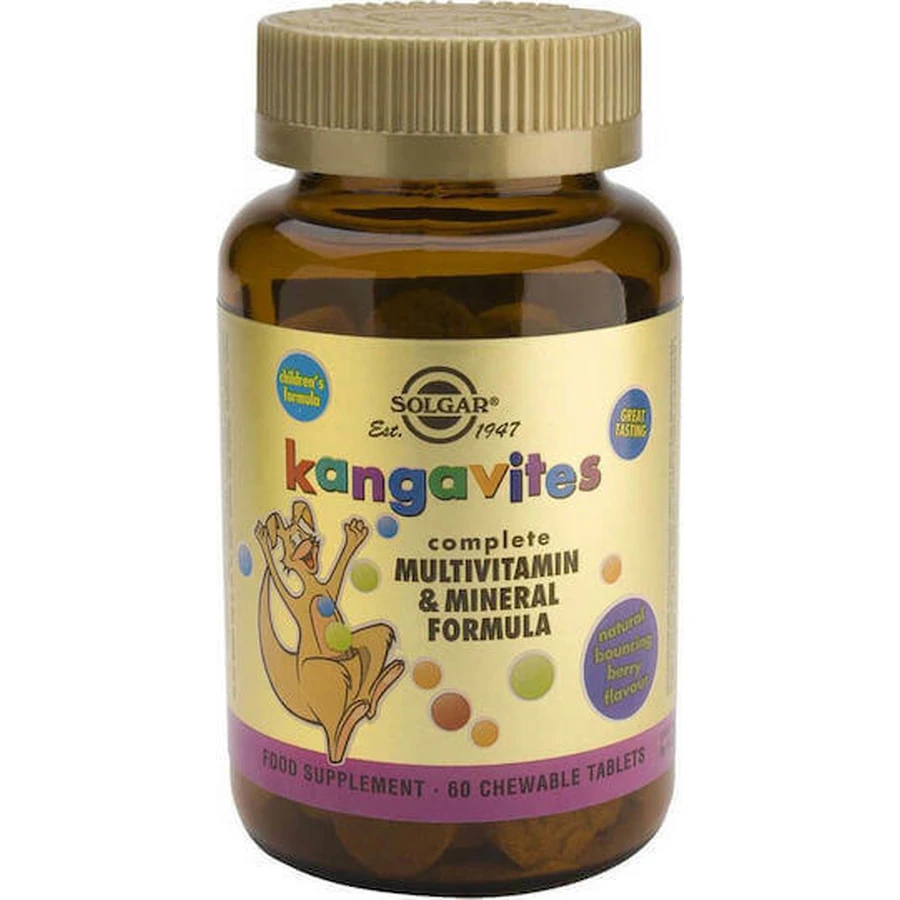 Solgar Kangavites Complete Multivitamin & Mineral Formula Мультивитамины для энергии, укрепления иммунной системы и здоровья яиц Bouncin' Berry - Zburdalnicul Berry 60 жевательных таблеток: цены и характеристики