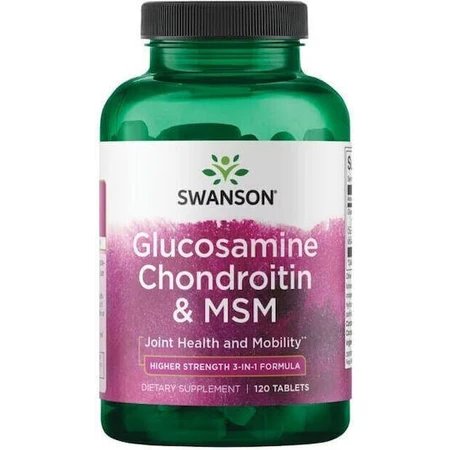 Swanson Glucosamine Chondroitin & MSM 500mg Joint & Bone Health Supplement 120 tabs: цены и характеристики