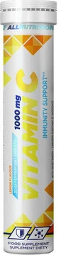 AllNutrition Вітамін С Вітамін для зміцнення імунної системи, шкіри та антиоксидантної дії 1000мг Лимон 20 табл. еф.