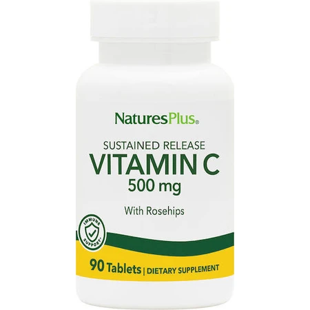 Nature's Plus Витамин C для поддержки иммунитета, кожи и антиоксидантного действия 500 мг 90 таблеток: цены и характеристики
