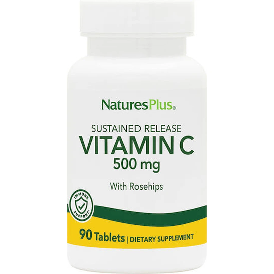 Nature's Plus Витамин C для поддержки иммунитета, кожи и антиоксидантного действия 500 мг 90 таблеток: цены и характеристики