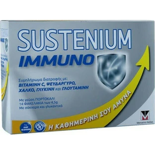 Menarini Sustenium Immuno Boosting Supplement 14 пакетиков Апельсин