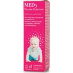 Med3 Вітамін D3 спрей для дітей Вітамін для зміцнення імунної системи та здоров'я яєць 400iu Полуниця 25мл: ціни та характеристики