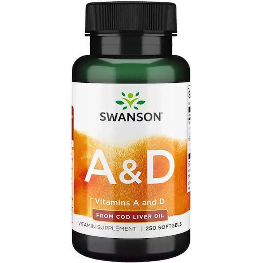 Swanson Vitamins A & D Мультивітаміни для шкіри та здоров'я яєць 250 м'яких гелів: ціни та характеристики