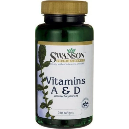 Swanson Vitamins A & D Мультивітаміни для шкіри та здоров'я яєць 250 м'яких гелів: ціни та характеристики