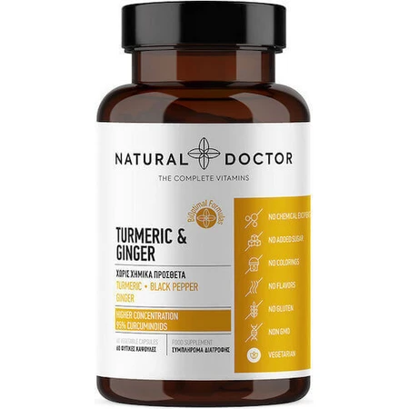 Natural Doctor Куркума та імбир 60 капс.: ціни та характеристики