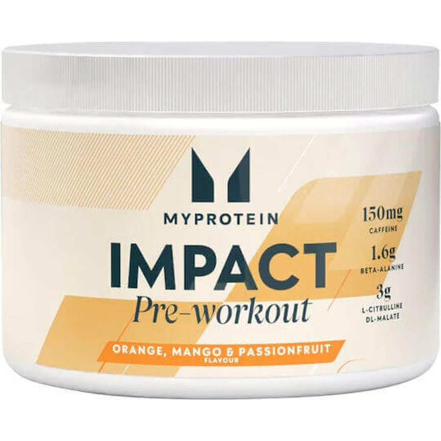 Myprotein Impact Pre Workout Supplement 150gr Orange Mango Passionfruit: цены и характеристики