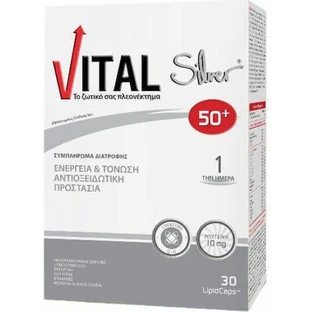 Мультивитамины Vital Silver 50+ для энергии и поддержки иммунной системы 10 мг 30 софтгелей