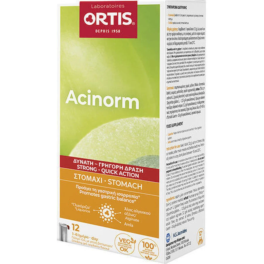 Ortis Acinorm Gel Sticks Пищевая добавка Special 12 x 1гр: цены и характеристики
