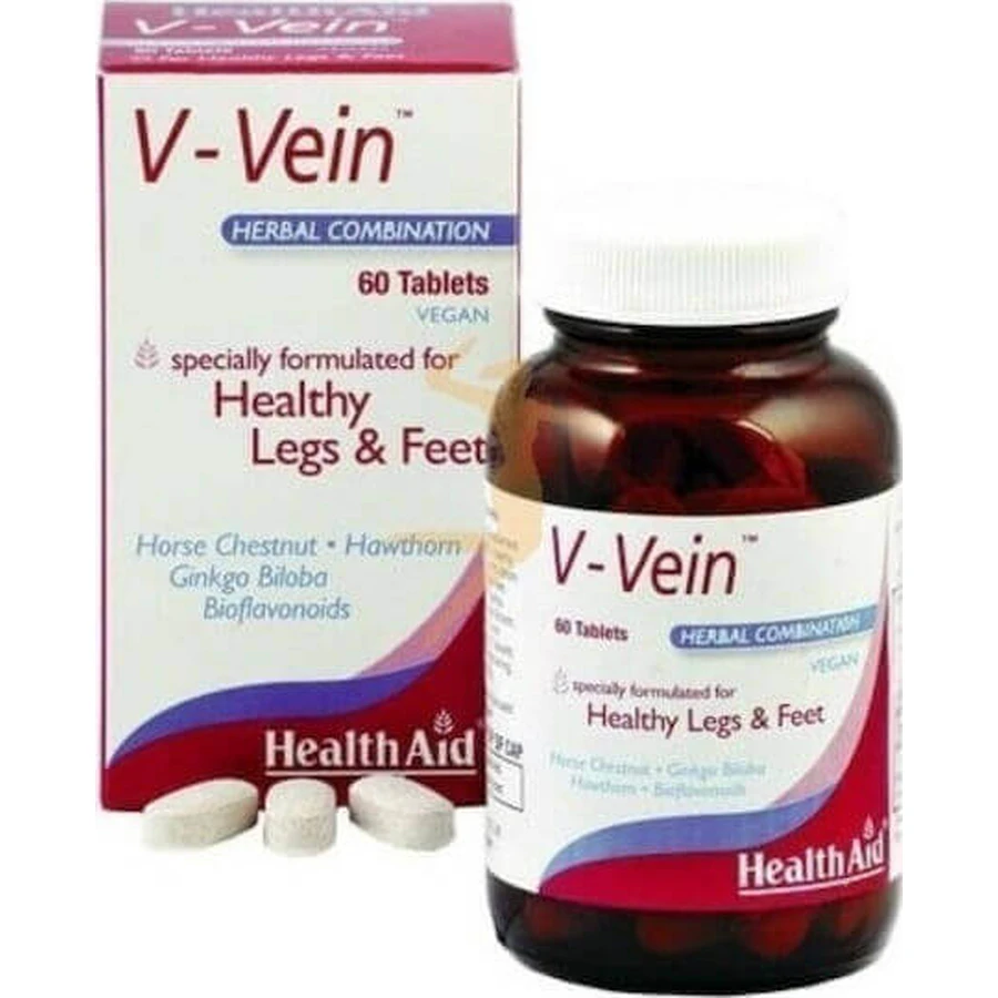 Health Aid V-Vein Специальная пищевая добавка 60 табл.: цены и характеристики