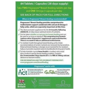 Vitabiotics Pregnacare Breast Feeding 700mg Pregnancy Supplement 56 tabs 28 caps