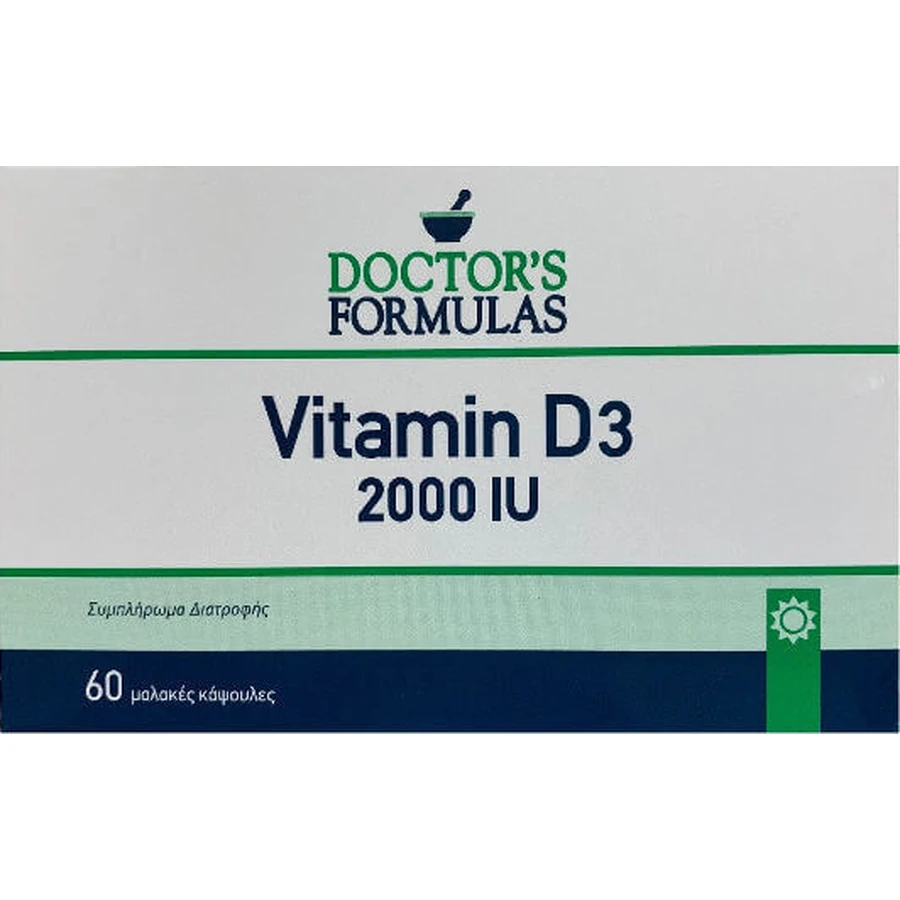 Doctor's Formulas Вітамін D3 Вітамін для підтримки імунітету та здоров'я яєць 2000iu 60 капс.: ціни та характеристики