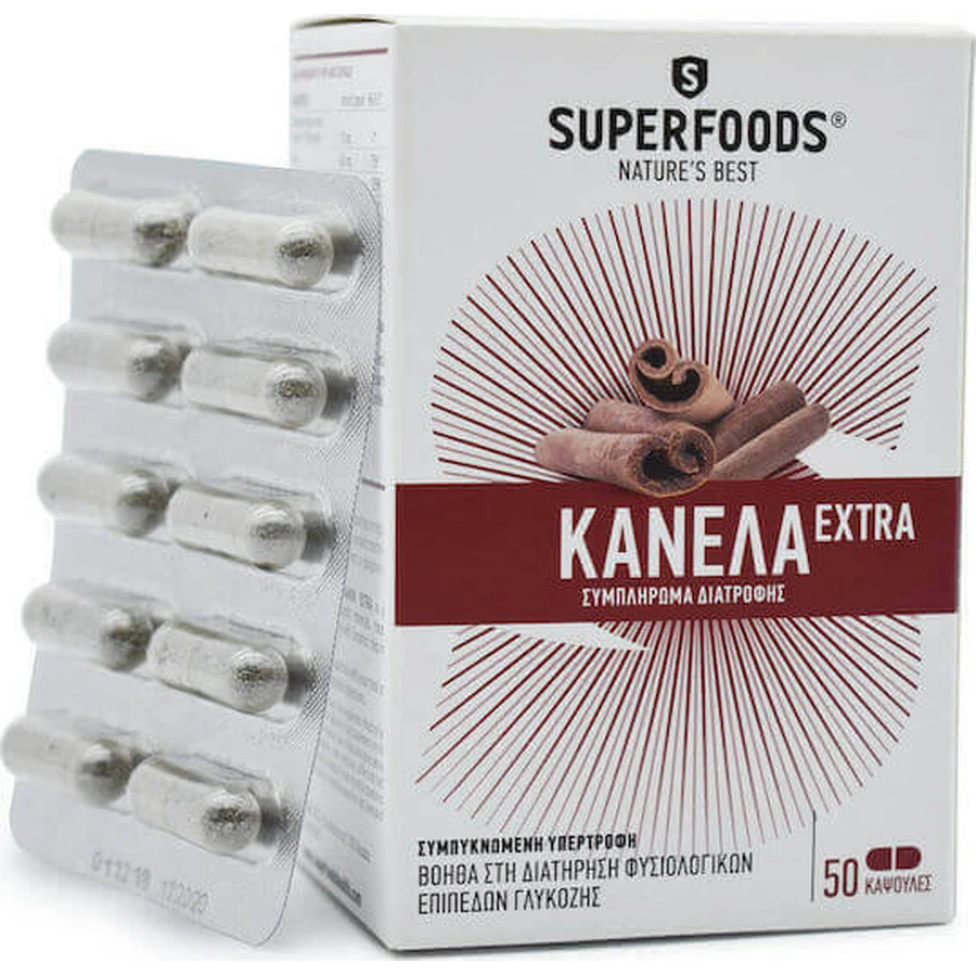 Superfoods Кориця Екстра 50 капс.: ціни та характеристики