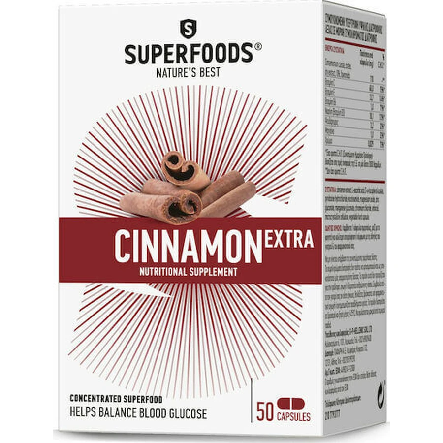 Superfoods Кориця Екстра 50 капс.: ціни та характеристики