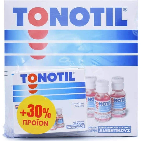 Полівітамінний мультивітамін Tonotil 4 амінокислоти 10 ампул + 30% продукт (10+3) для енергії: ціни та характеристики
