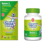 Vican Chewy Chewy Vites Омега 3 та мультивітаміни Мультивітаміни для енергії, зміцнення імунної системи та волосся 60 х 1 драже 60 х 1 драже: ціни та характеристики