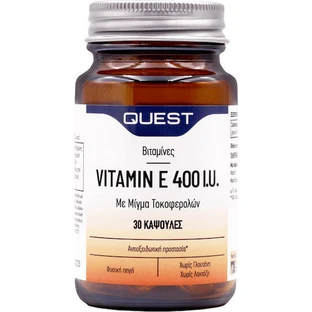 Quest Vitamin E Витамин для кожи и антиоксидантного действия 400iu 30 капс